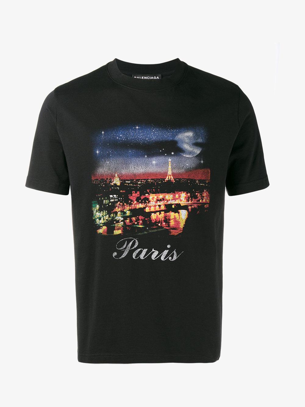 balenciaga paris t shirt mens