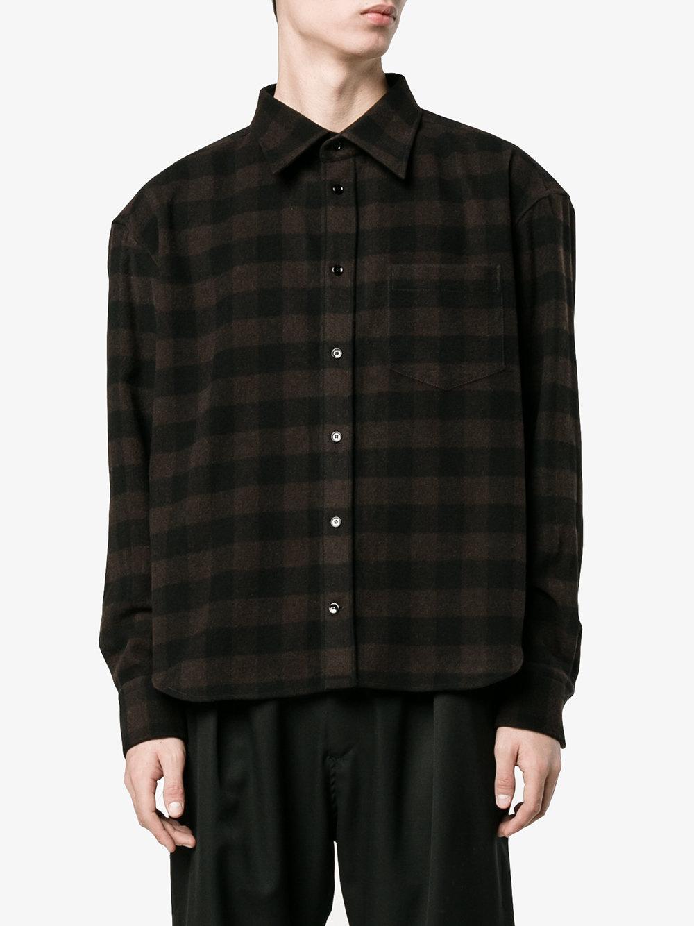 balenciaga flannel mens