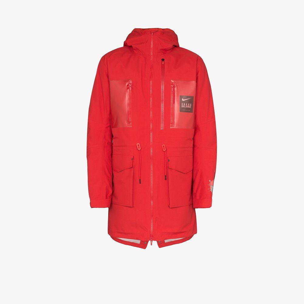 red nike parka