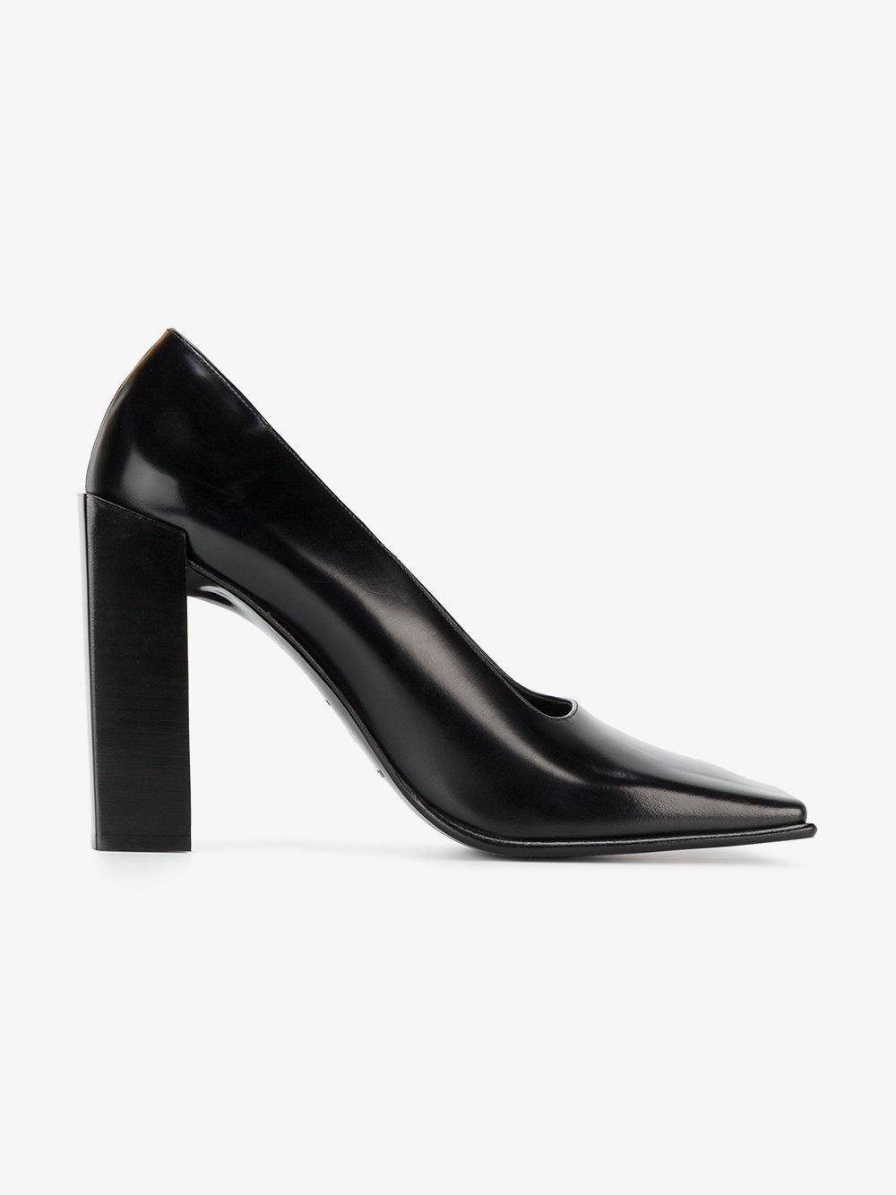 Balenciaga - Square Toe Pumps - Women - Leather - 40 in Black | Lyst
