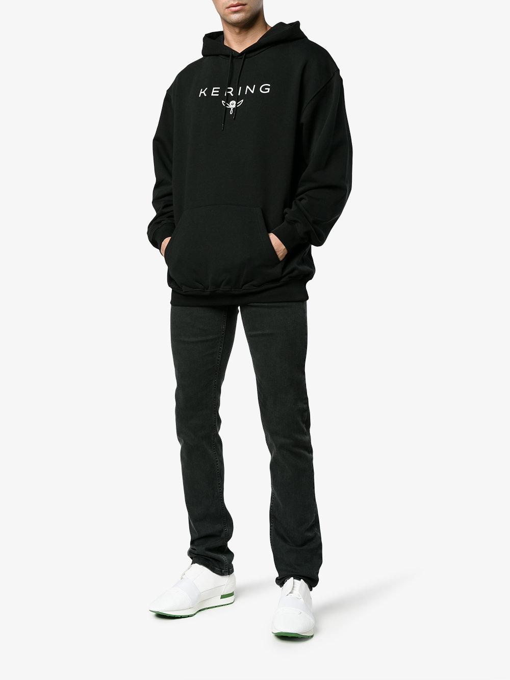Balenciaga Cotton Kering Logo Hoodie in Black for Men - Lyst
