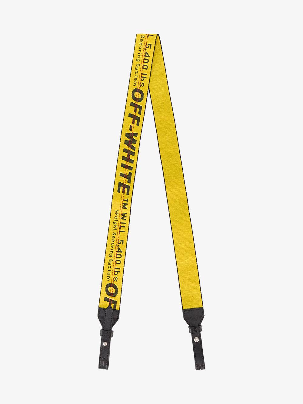 Off-White c/o Virgil Abloh Yellow Industrial Belt Strap | Lyst