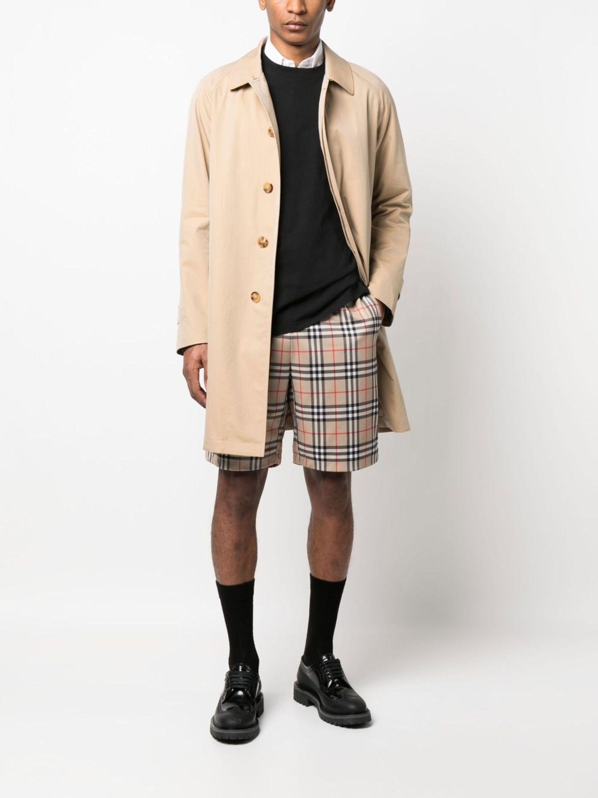 Burberry Short Camden Car Coat in Natural Lyst
