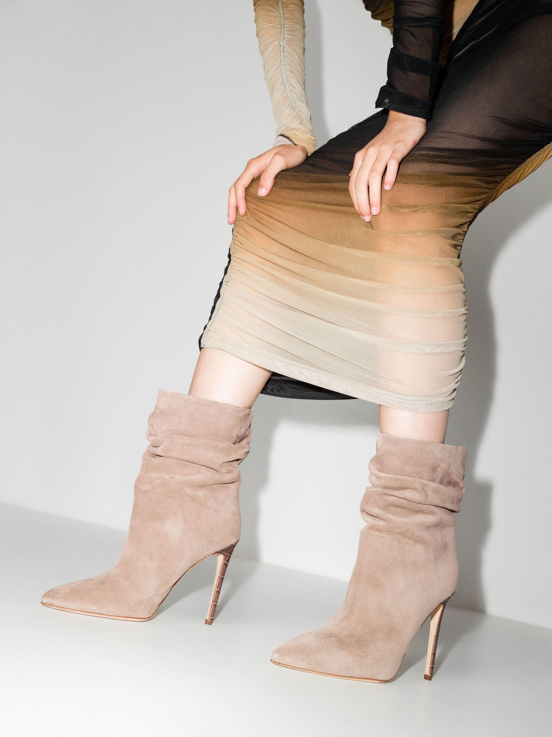 Paris Texas Neutral 105 Suede Ankle 