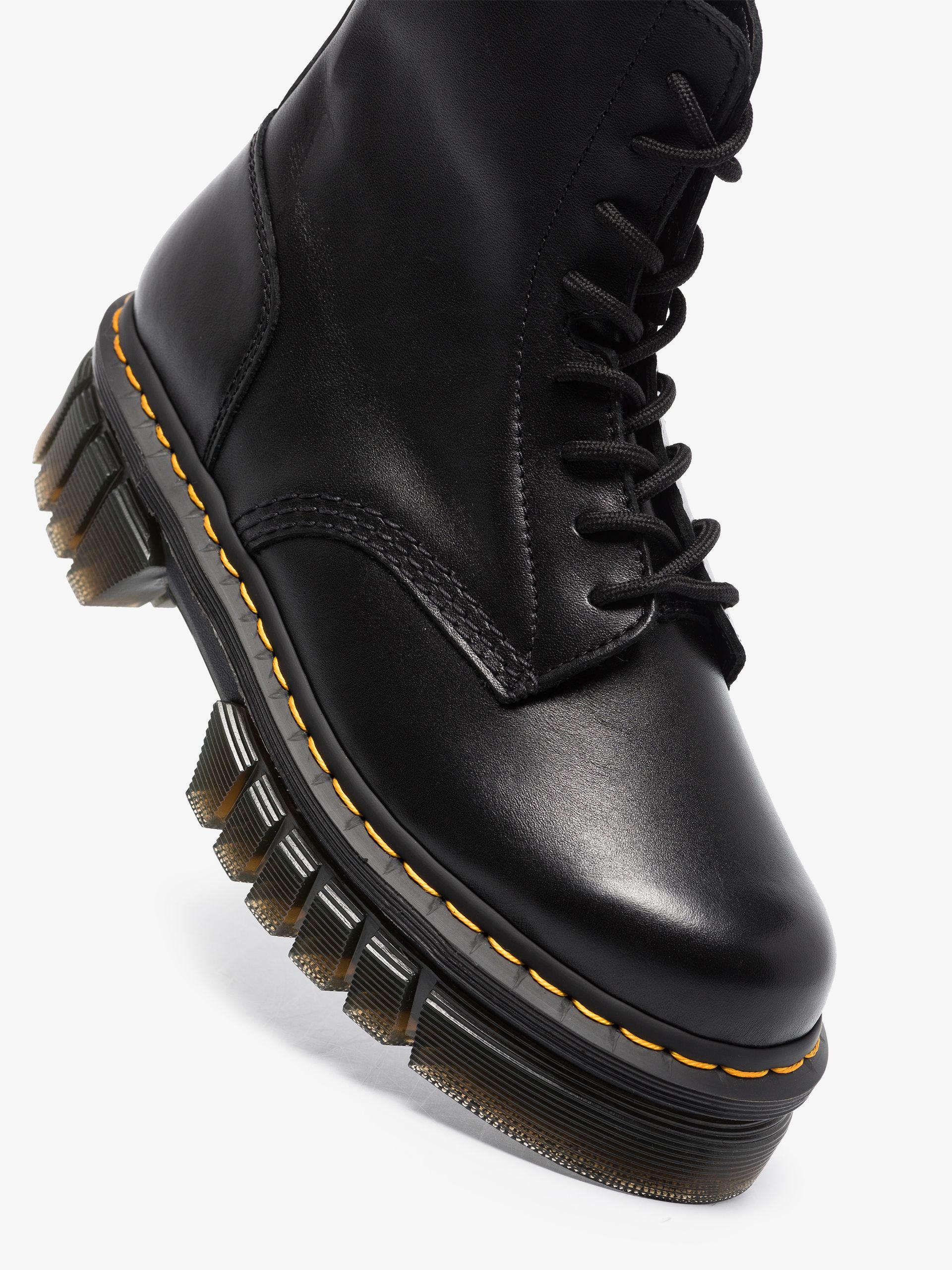 Dr. Martens Black Audrick Platform Leather Boots | Lyst