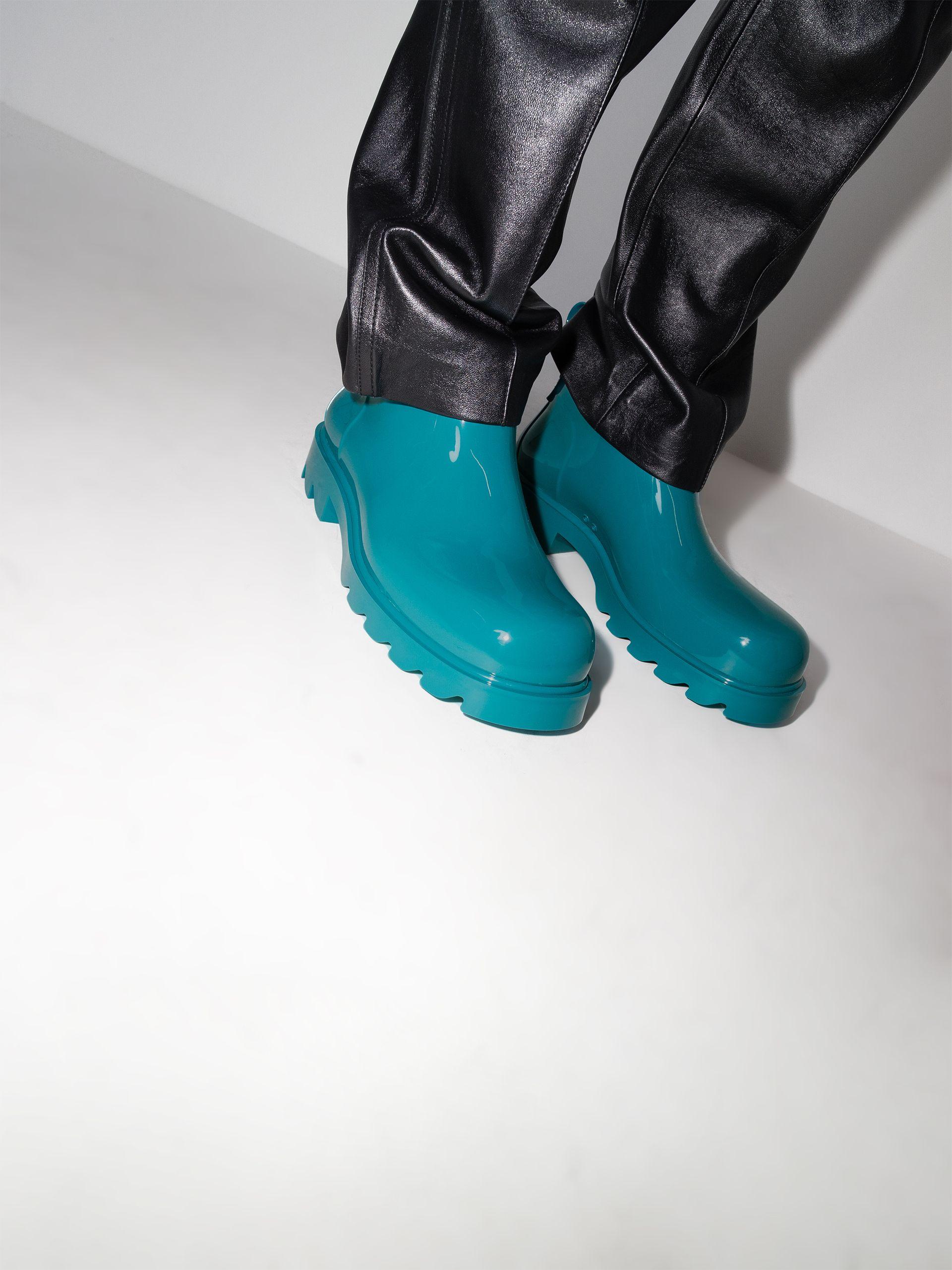 Bottega Veneta Stride Rubber Ankle Boots in Blue for Men | Lyst