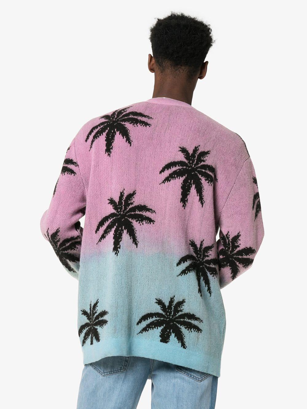 amiri palm cardigan