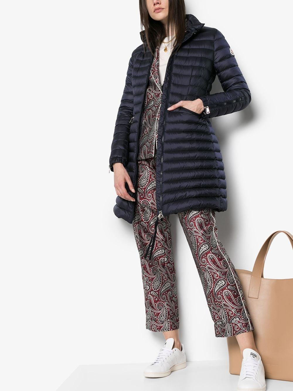 Moncler Sable Giubbotto Zip cuff Puffer Jacket in Blue Lyst