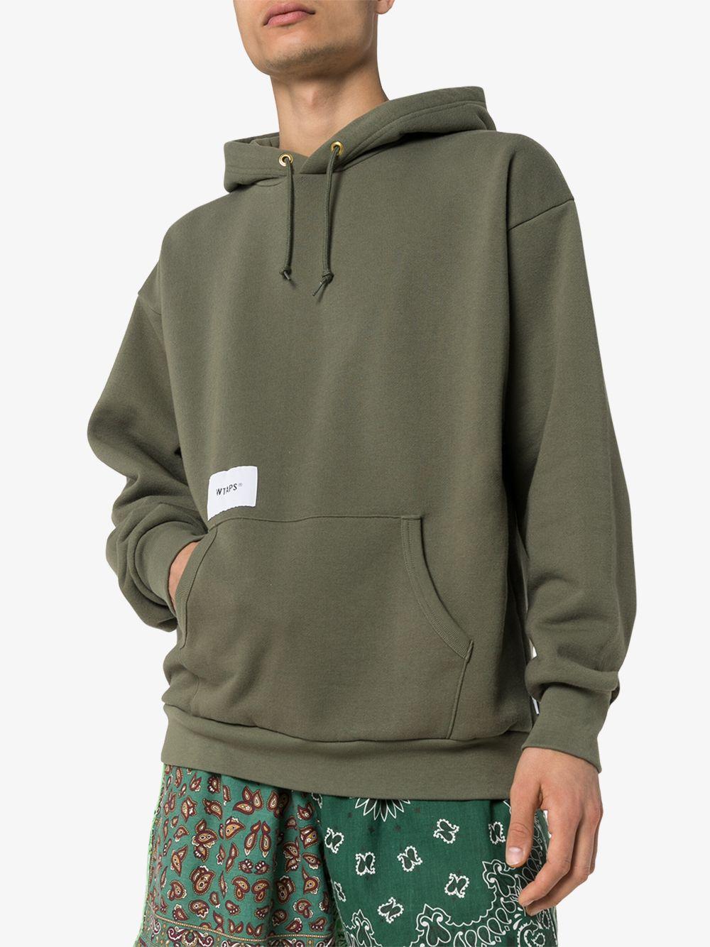 WTAPS Academy Print Hoodie in Green for Men - Lyst