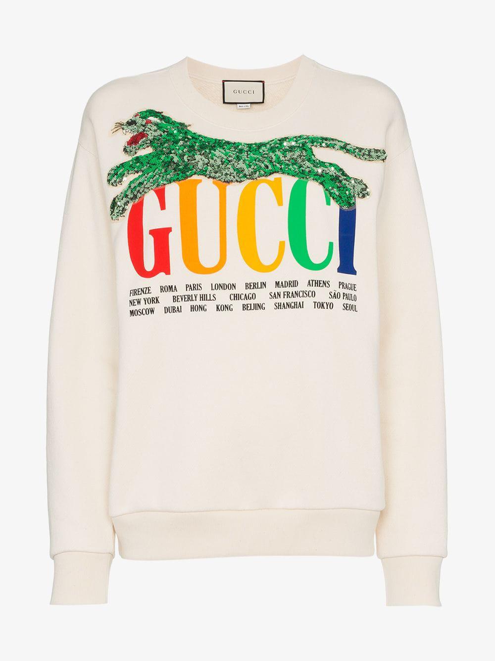 Gucci Cotton Cities Sweatshirt With 