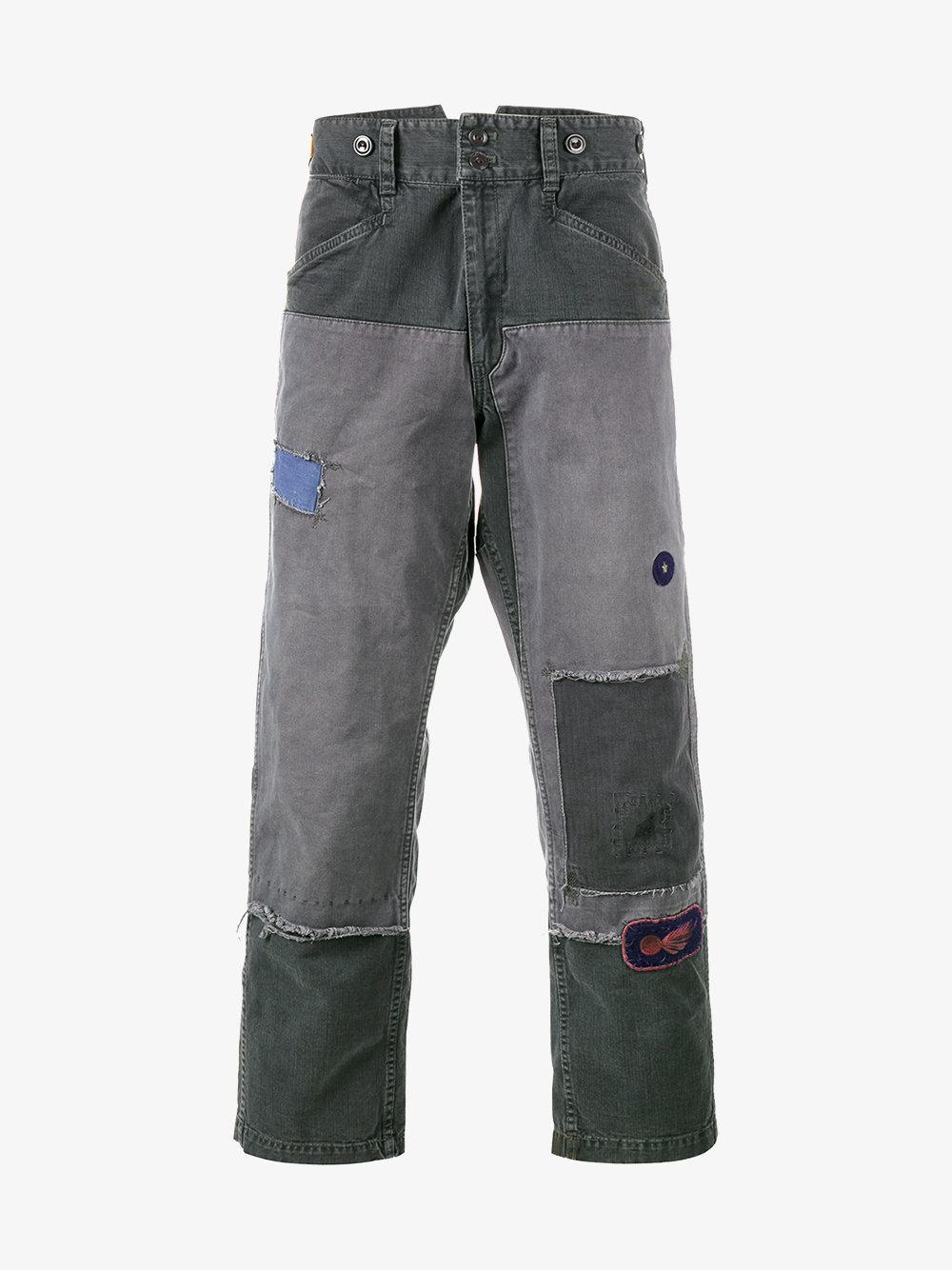 Lyst Neighborhood Patchwork Jeans in Black for Men