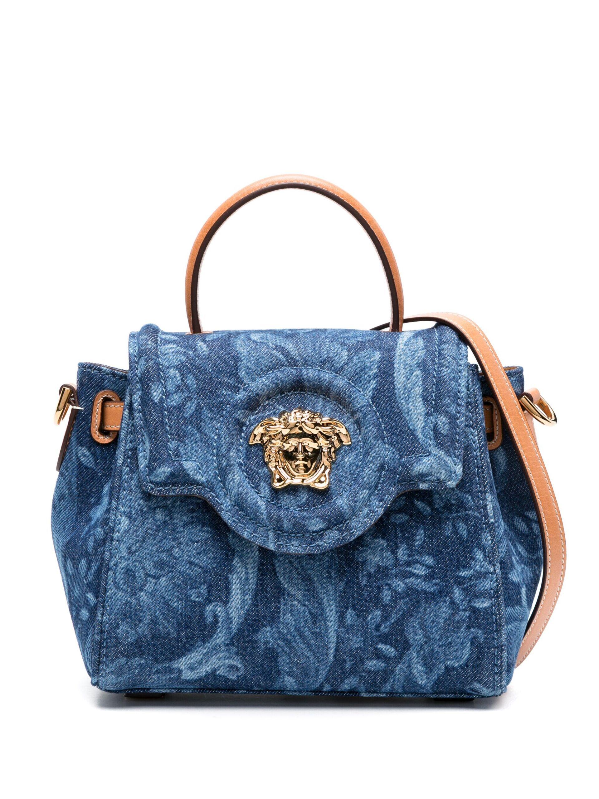 Versace blue handbag new arrivals