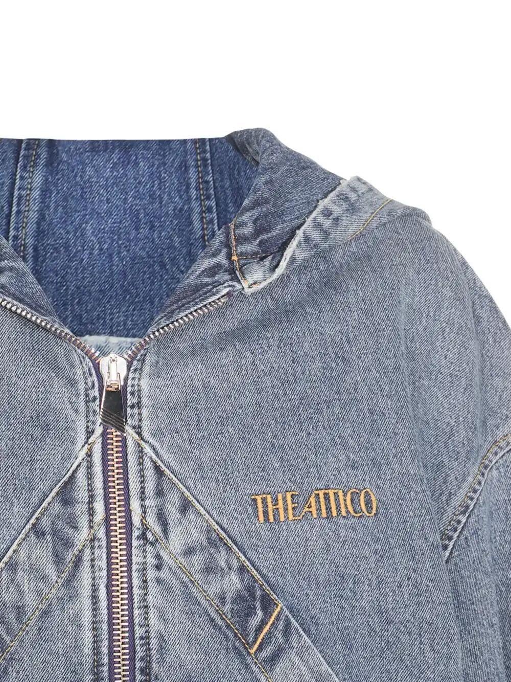 【THE ATTICO】SKY BLUE BOMBER Sky blue bomber for Women | THE ATTICO®