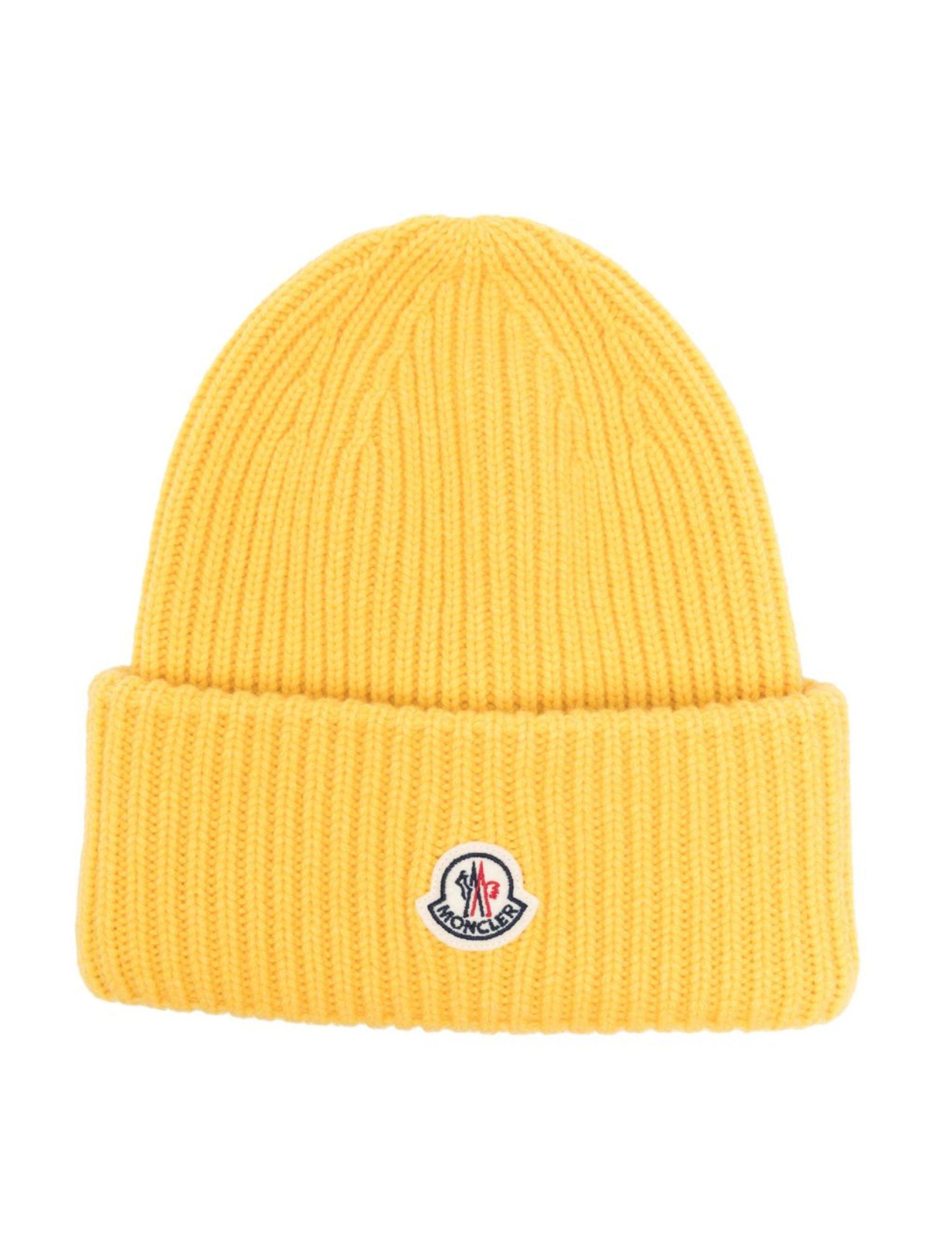 Moncler Hats in Yellow for Men | Lyst