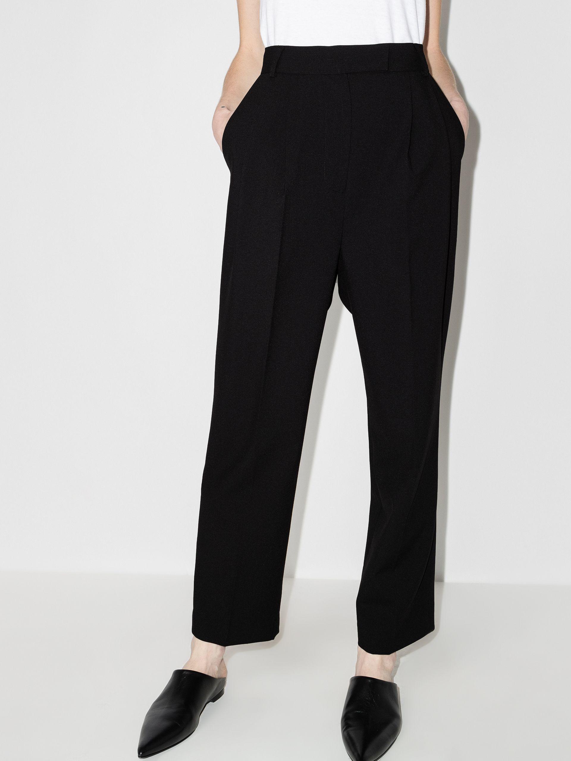Synthetic Bea Darted Wide Leg Trousers 