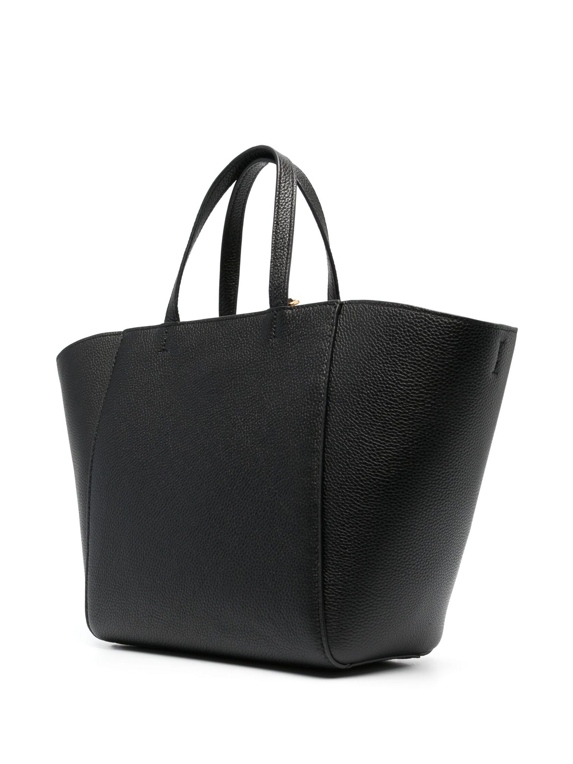 Tory Burch Mcgraw Leather Tote Bag in Black Lyst UK