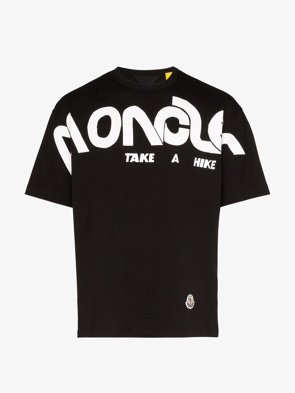 Moncler Genius Black Take A Hike Logo T-shirt for Men | Lyst