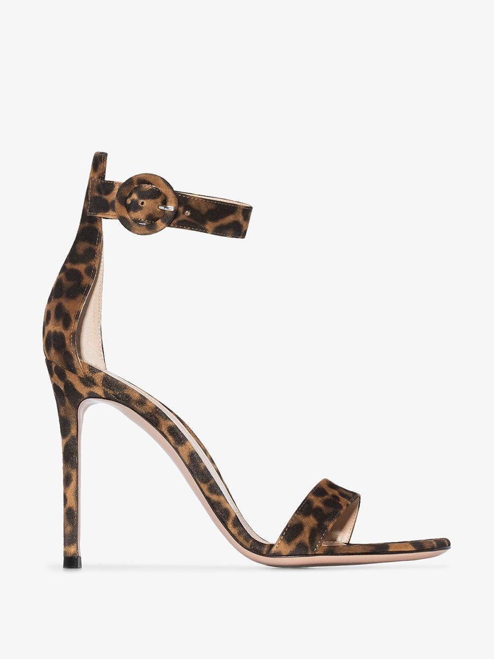 gianvito rossi leopard mules