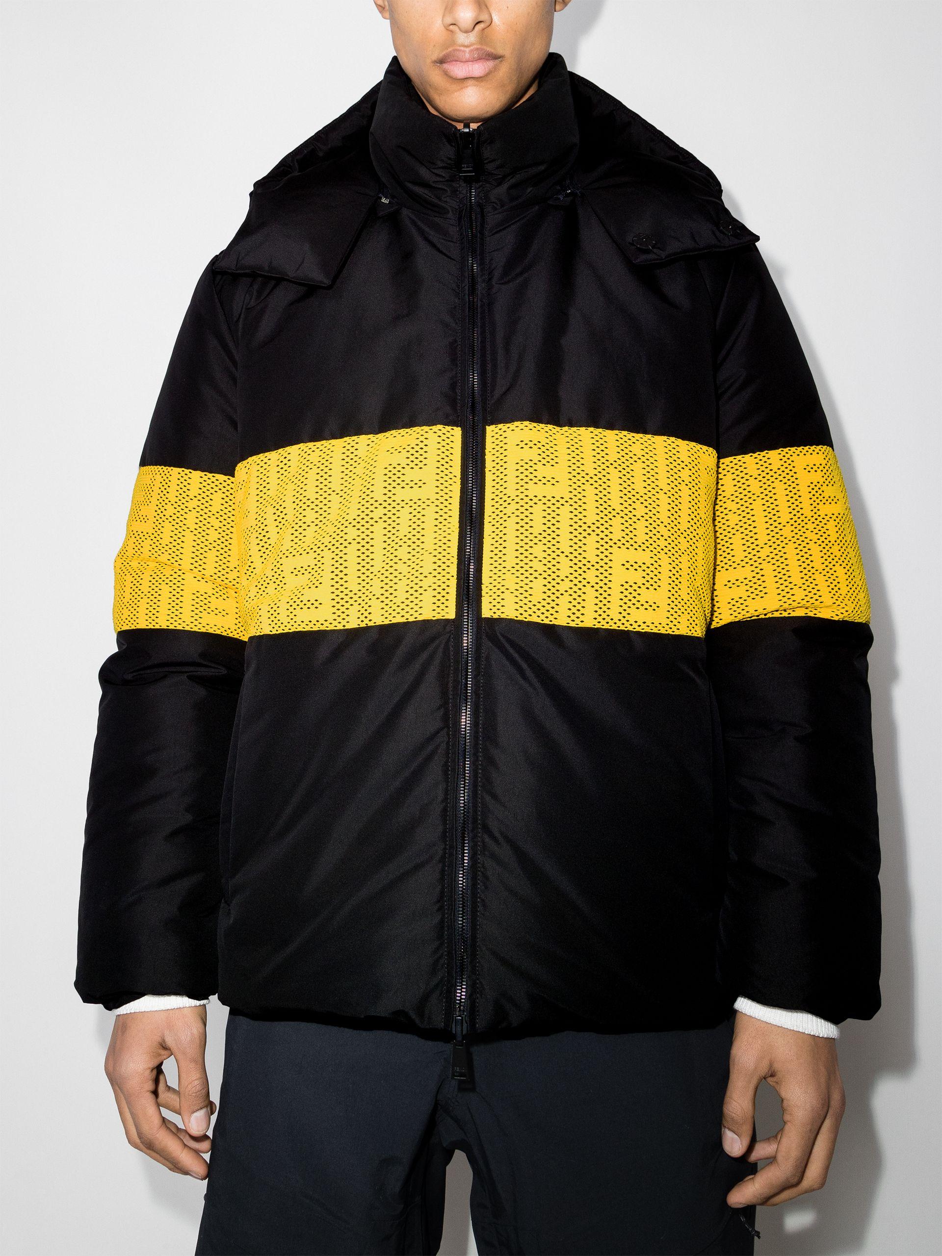 fendi logo reversible puffer jacket