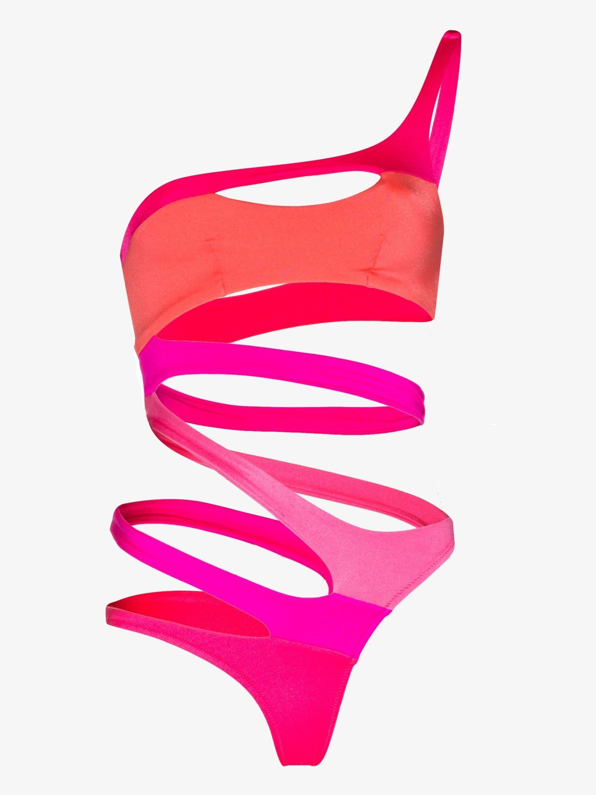 Agent Provocateur Lexxi Cutout Swimsuit in Pink | Lyst