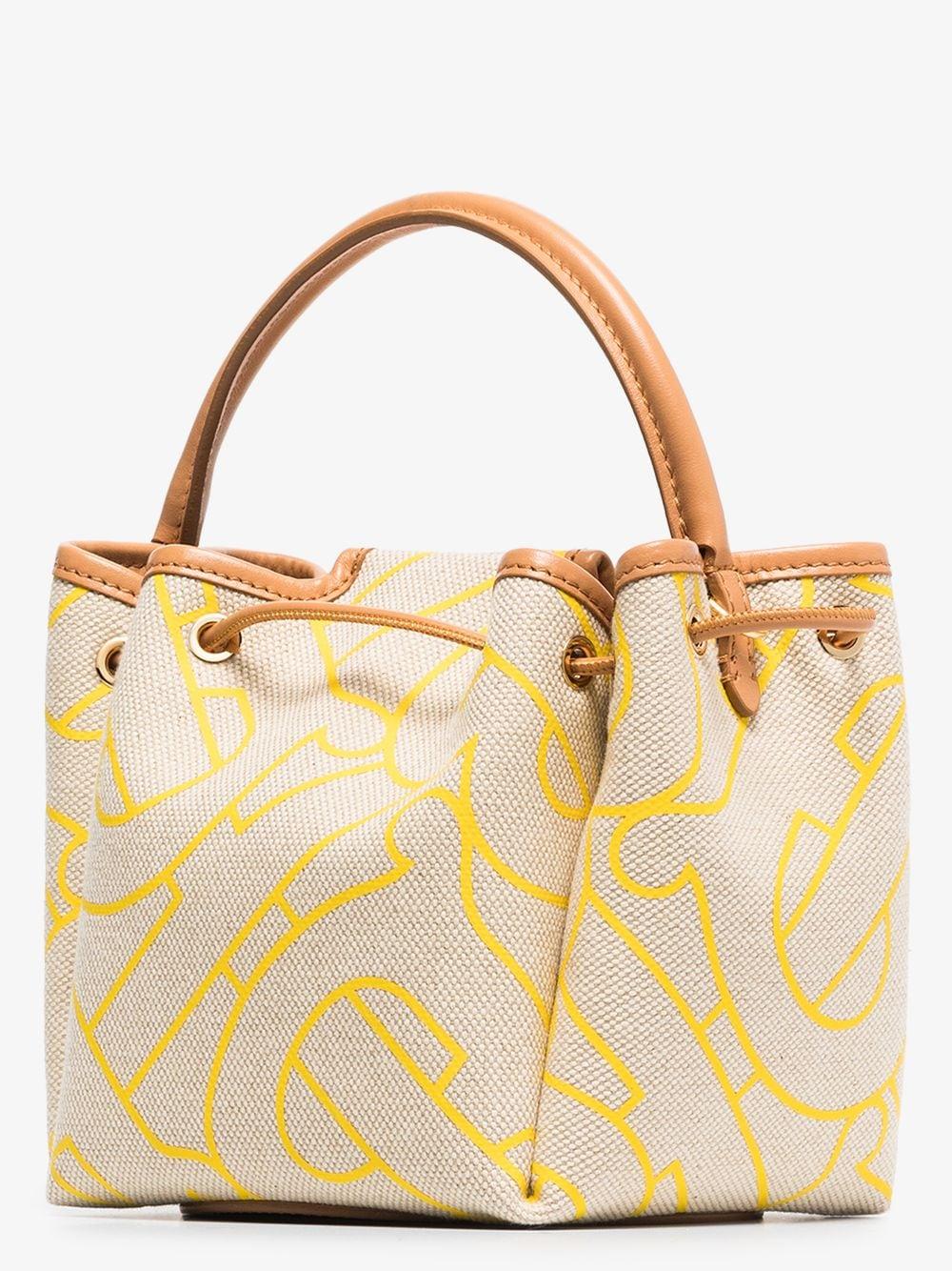 Burberry Monogram Motif Canvas And Leather Bucket Bag | Lyst