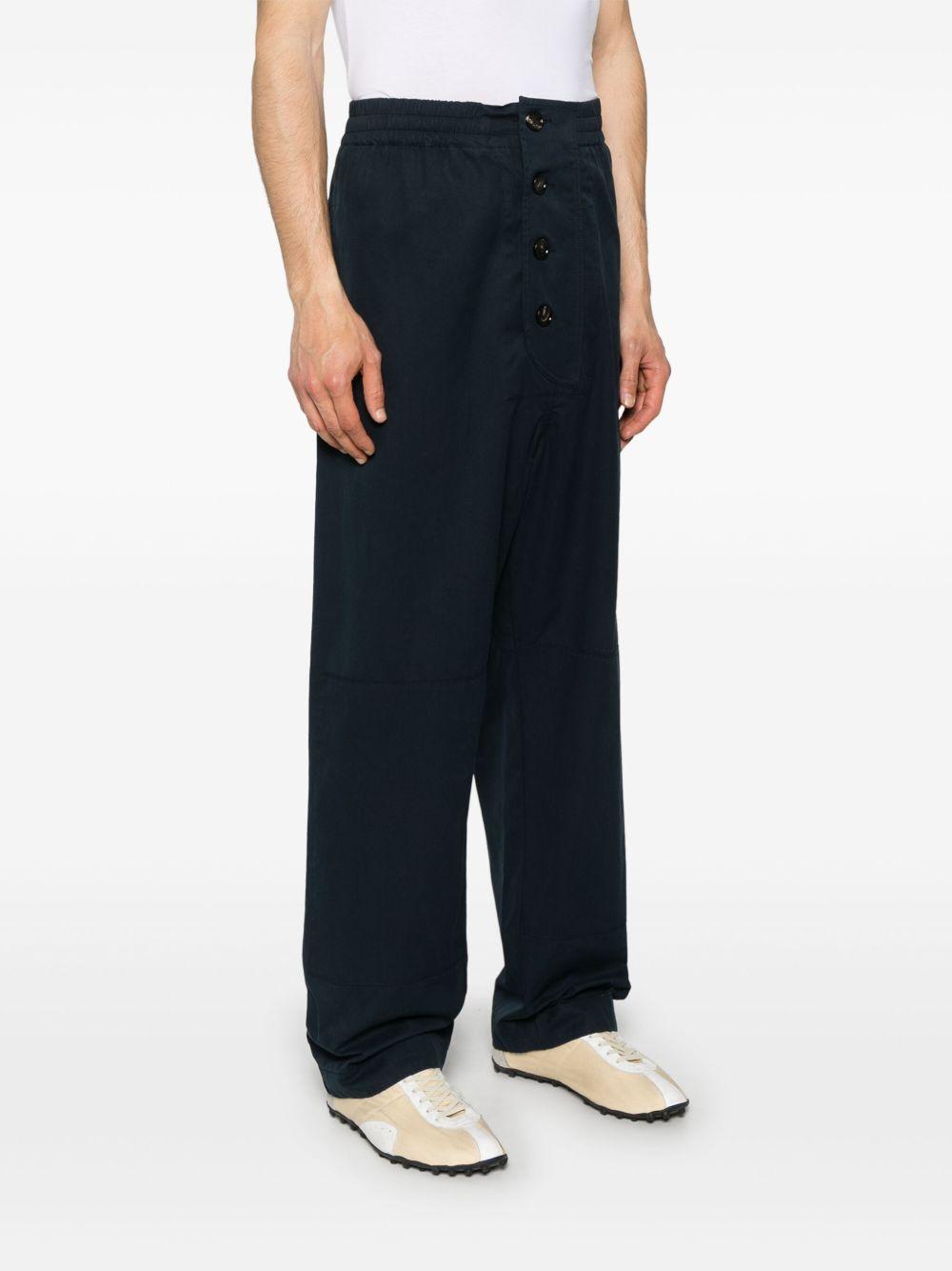 【関税&送料込】Bottega Veneta Sailor Pants Bottega Veneta Men's Wide-Leg Pants with Sailor Flap