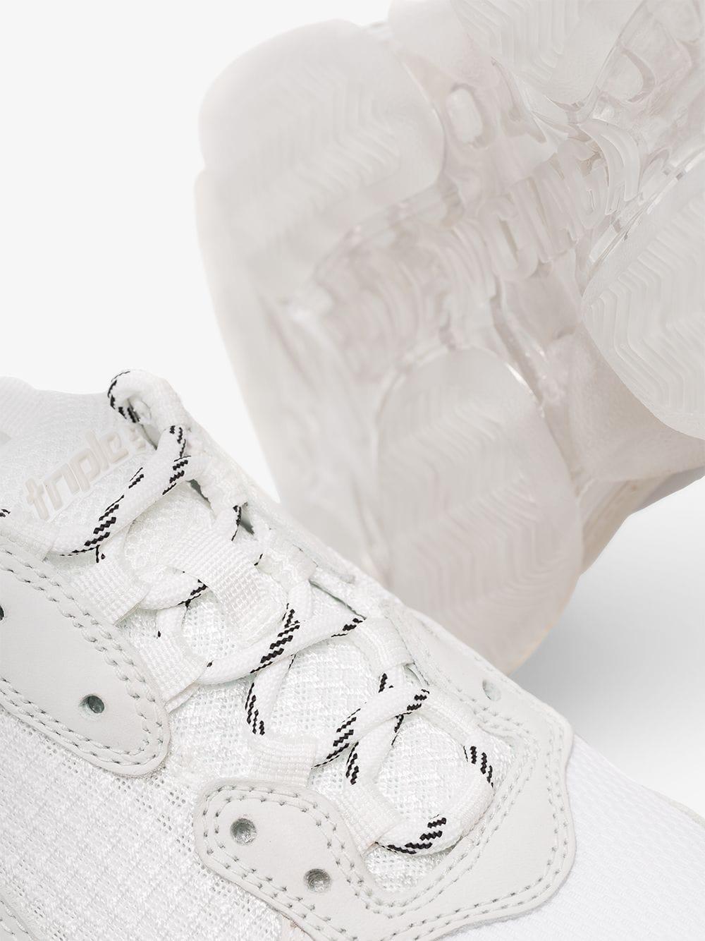 Balenciaga White Triple S Bubble Sole Sneakers - Lyst