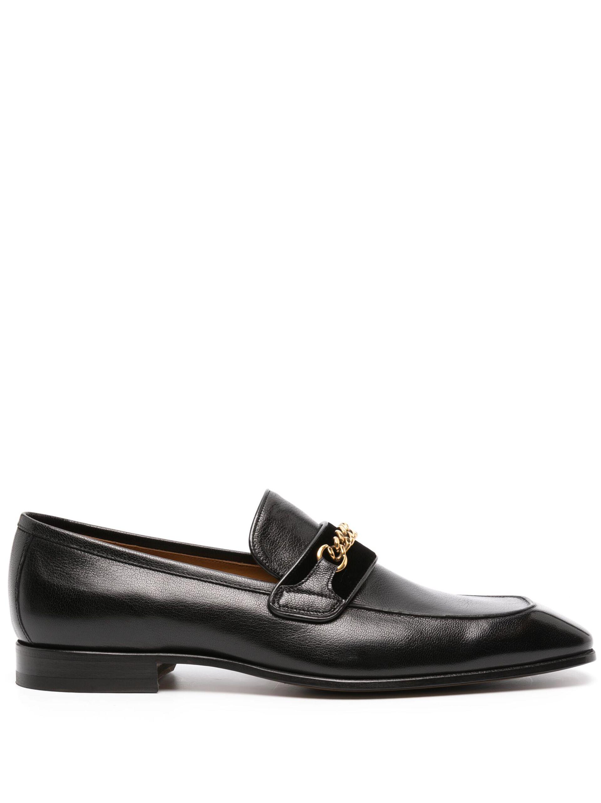 Tom Ford Baily Square-toe Leather Loafers in Black for Men | Lyst