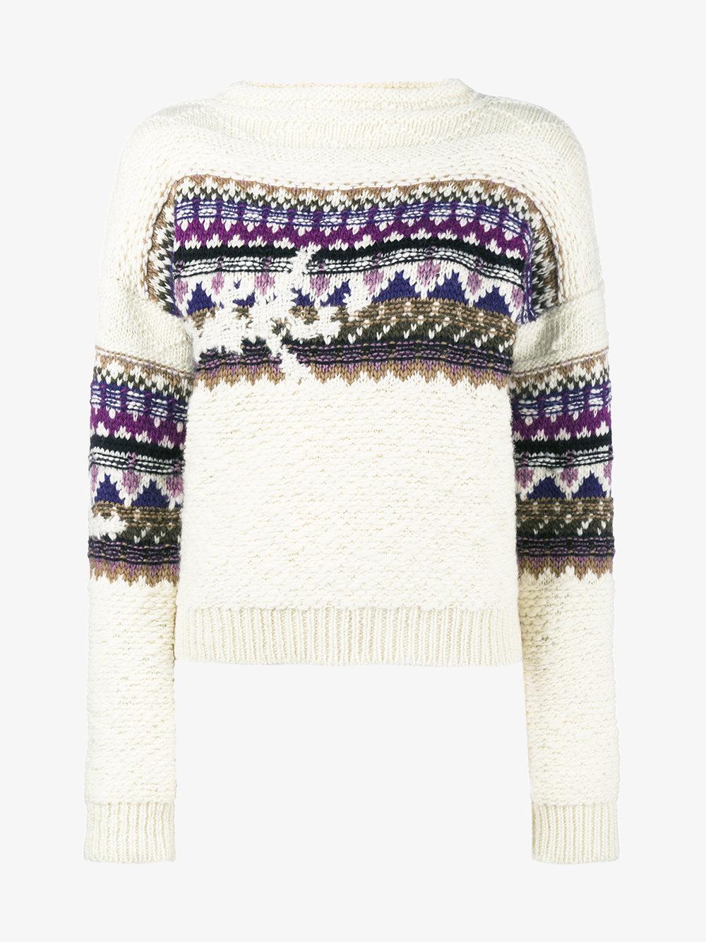 Étoile Isabel Marant Wool Elsey Fair-isle Knit Sweater - Lyst