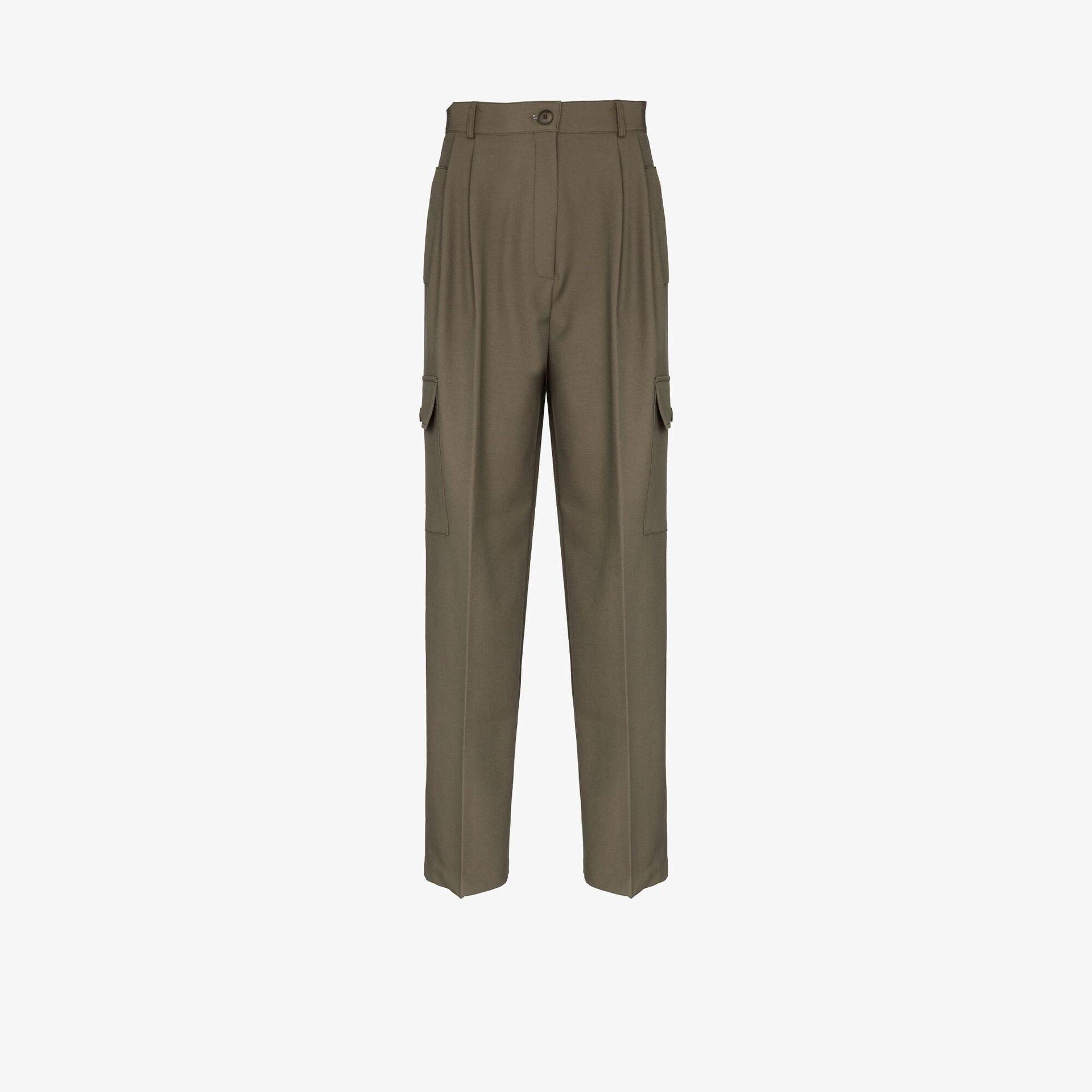 Frankie Shop Neutral Maesa Tailored Cargo Trousers in Natural Womens Clothing Trousers Slacks and Chinos Cargo trousers 