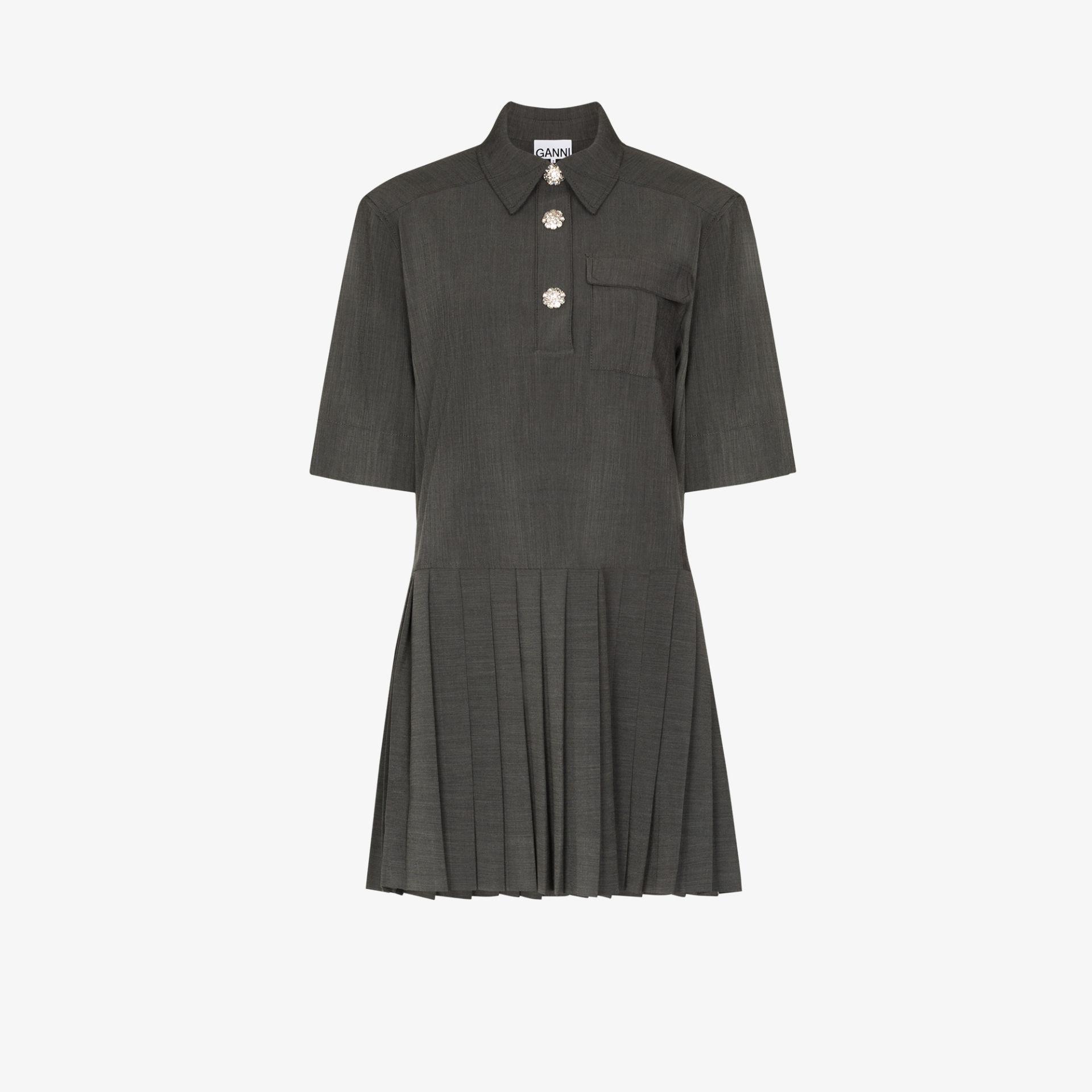 Suiting Mini Shirt Dress 