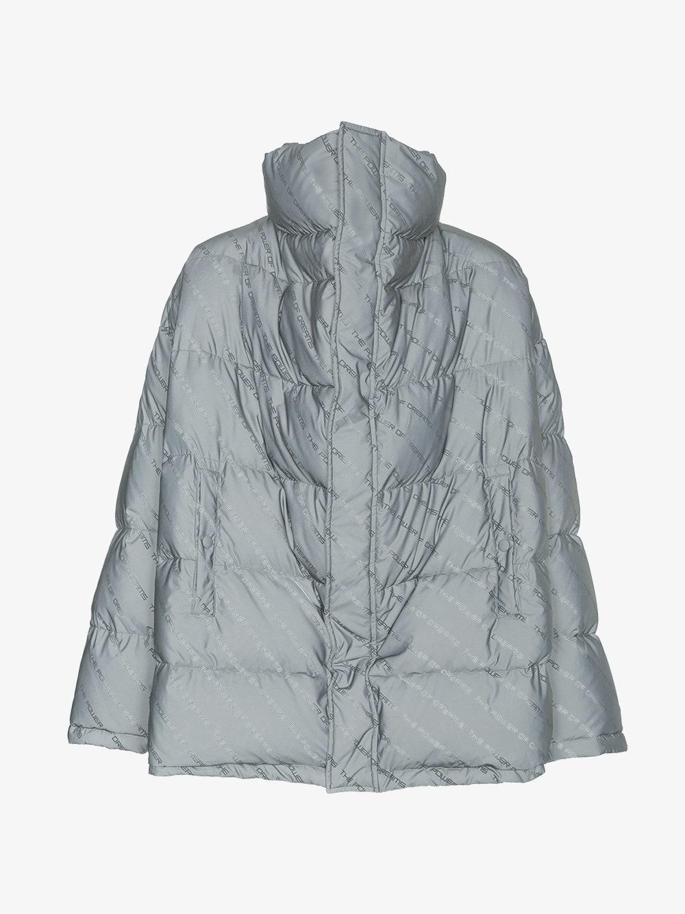 Balenciaga Power Of Dreams Reflective Feather Down Puffer Jacket in Gray  for Men | Lyst