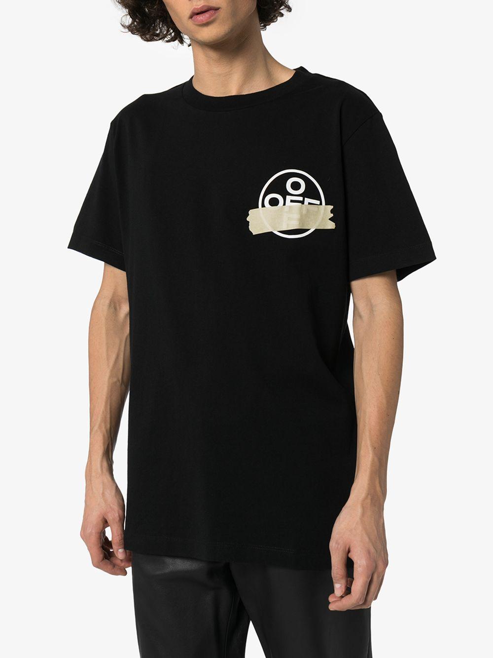 off white tape tee