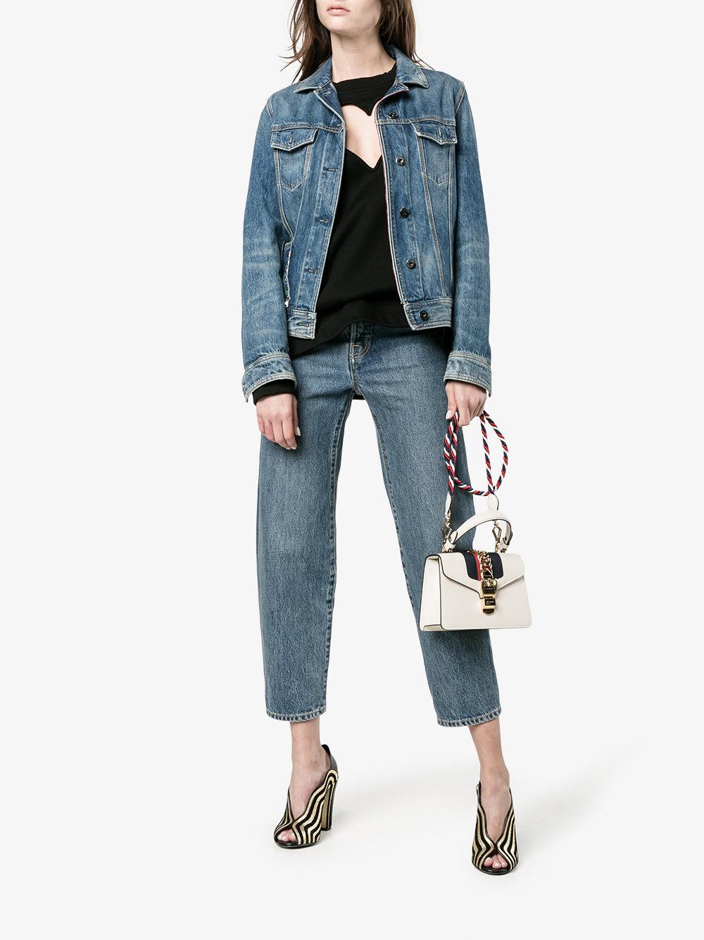 Gucci Leather Mini Sylvie Bag With Cord 