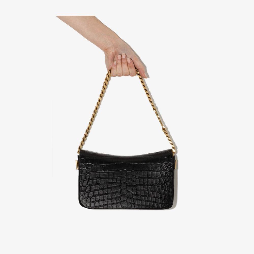 Saint Laurent Elise Croc-Embossed Bag