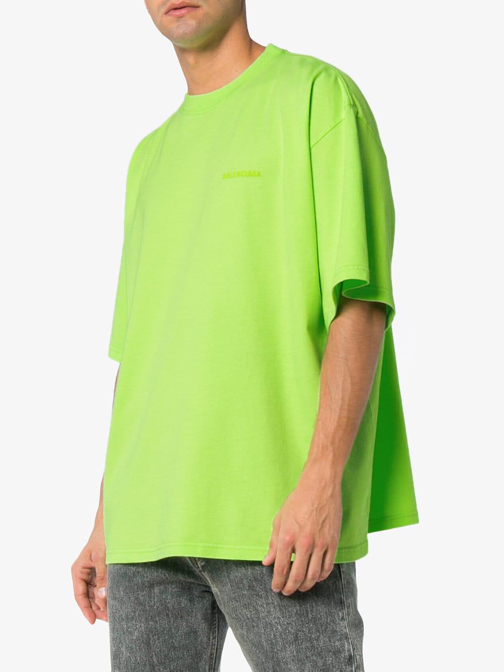 neon green balenciaga shirt