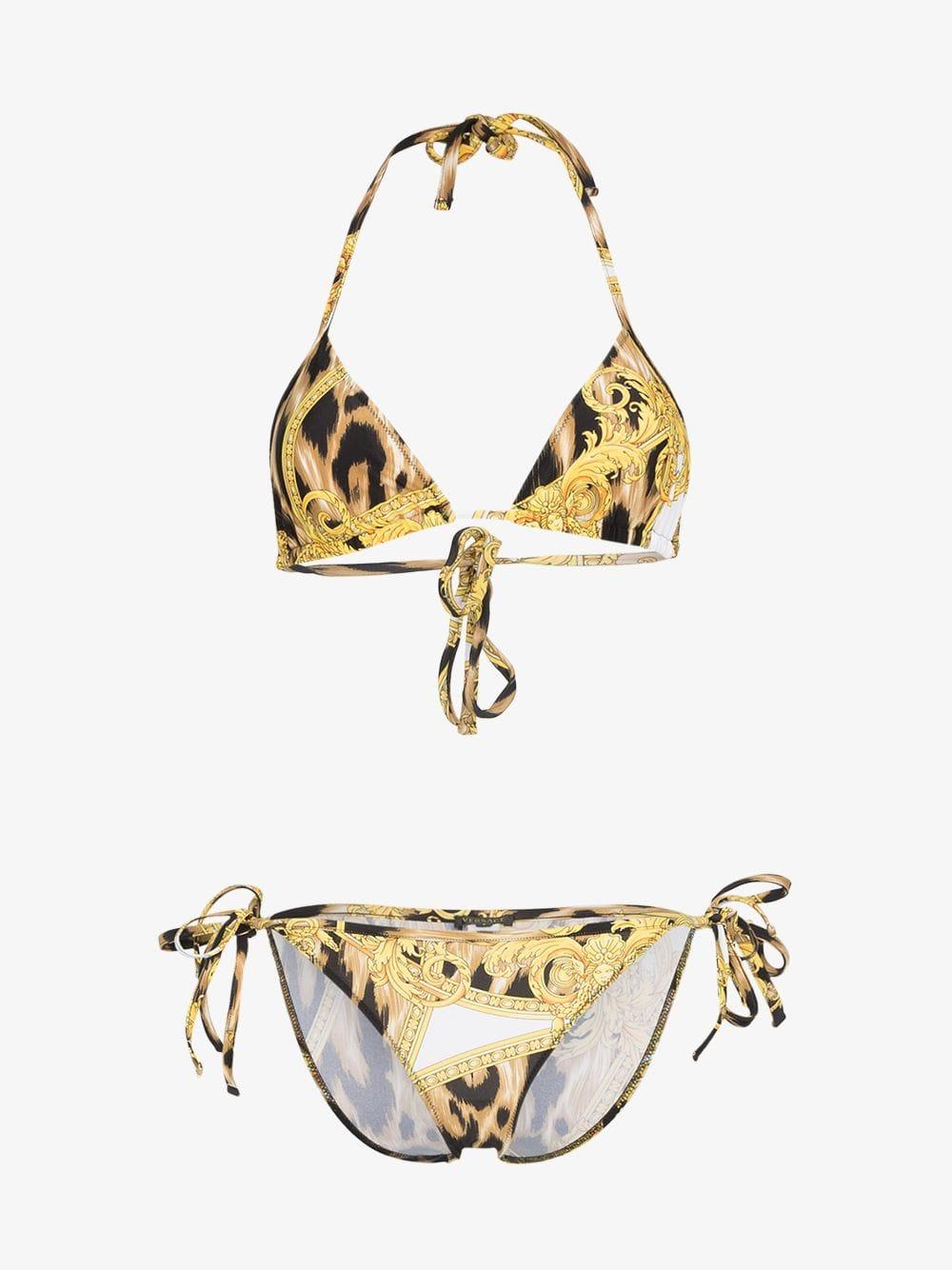 versace print bikini