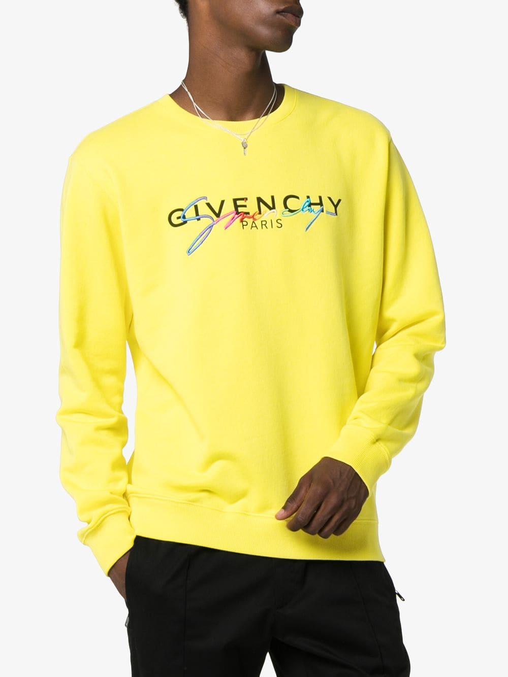 givenchy yellow sweatshirt