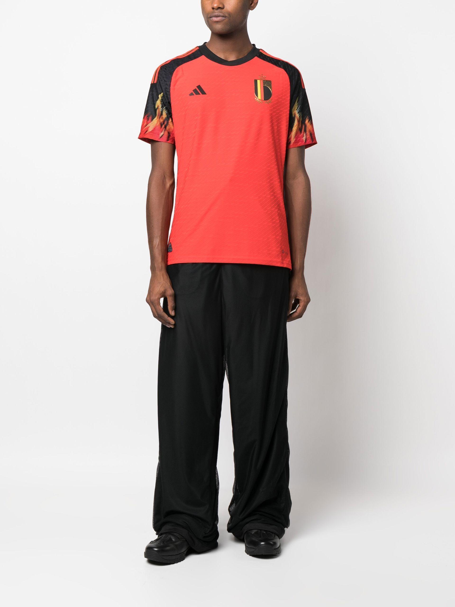 adidas Belgium 22 Home T-shirt in Red for Men | Lyst