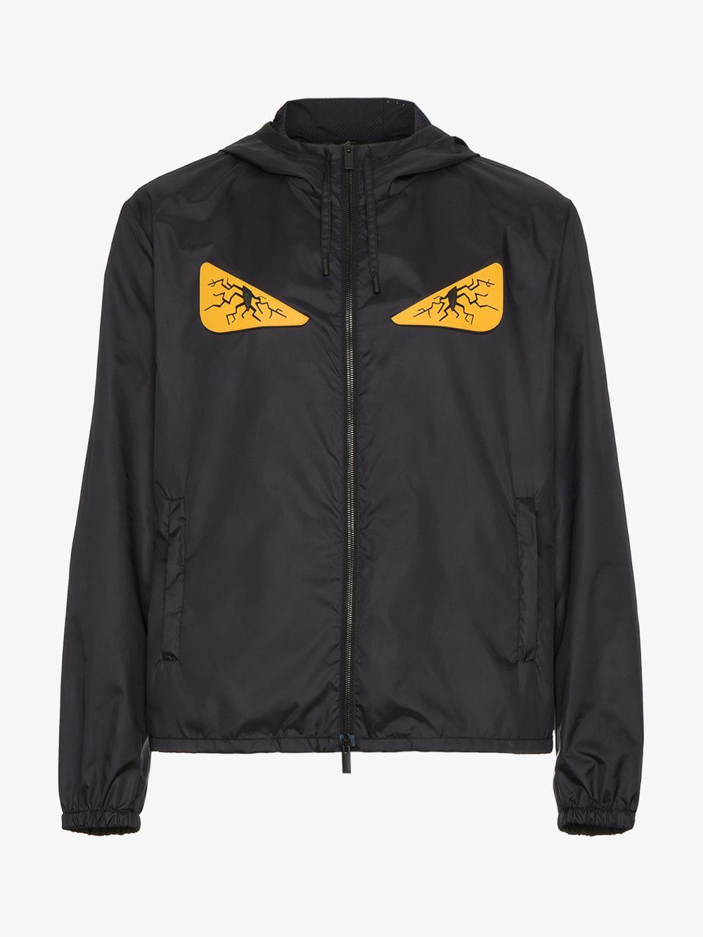 Fendi Bag Bug Eyes Windbreaker in Black for Men Lyst