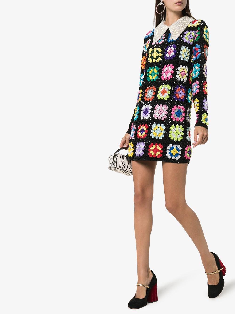 crochet patchwork dress