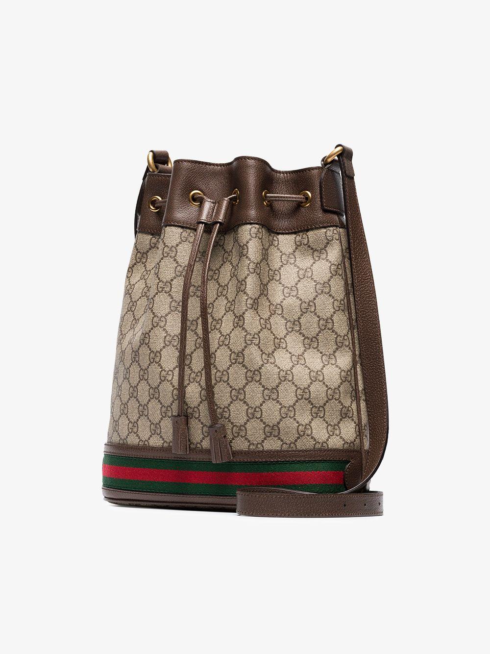 ophidia mini gg supreme canvas bucket bag