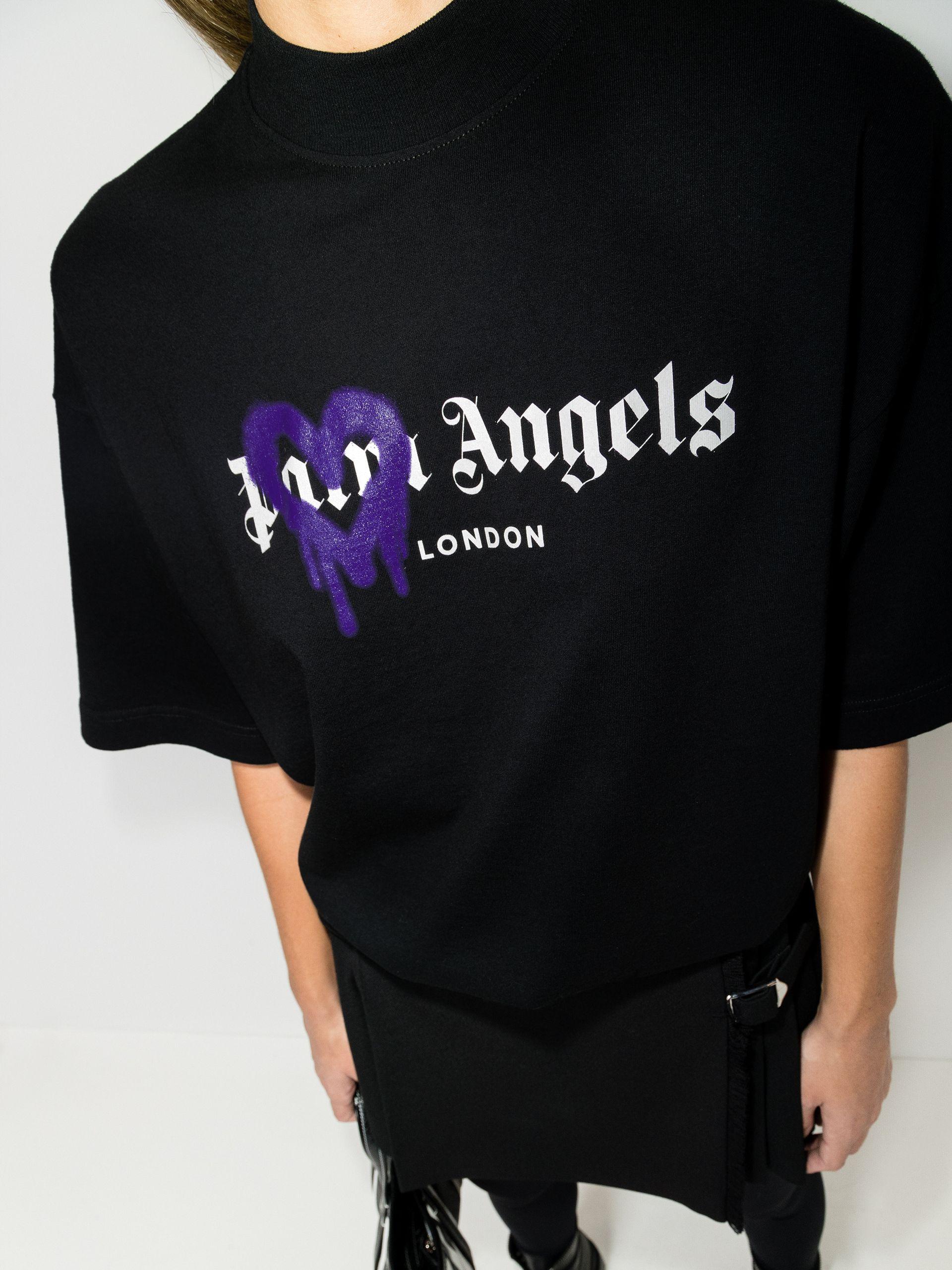 Sprayed heart T-shirt, Palm Angels