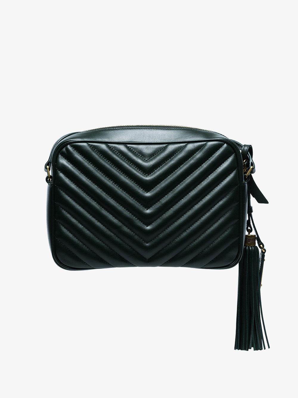 Saint Laurent Green Lou Quilted Leather Camera Bag - Lyst