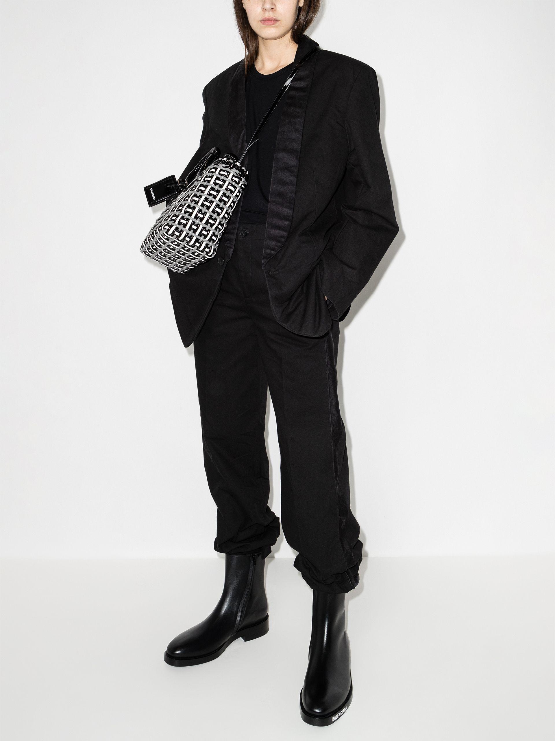 Balenciaga Rental Tuxedo Blazer in Black | Lyst