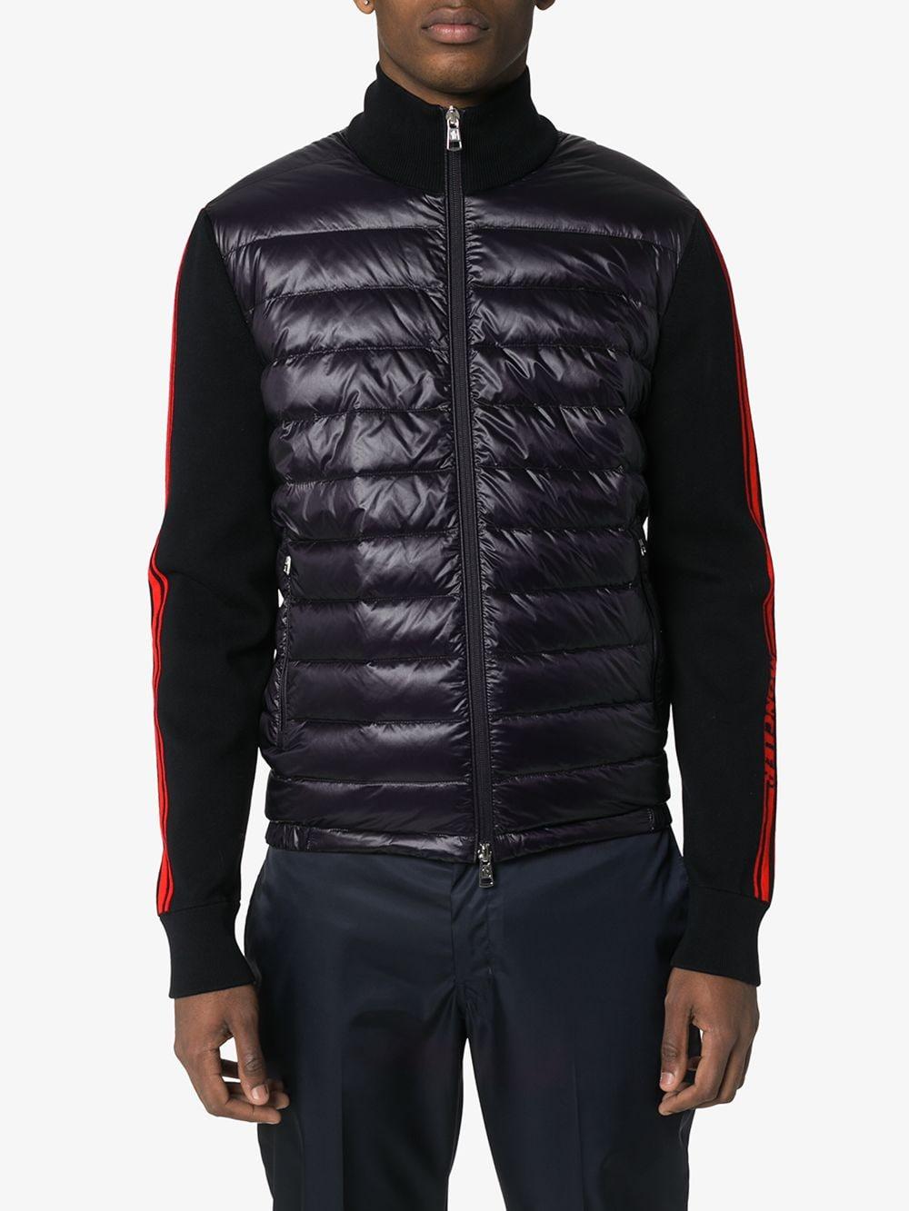 moncler panelled jacket