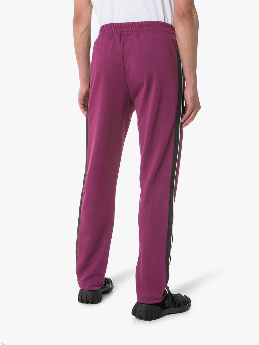 Moncler Genius X Palm Angels Logo Patch Track Pants in Purple for Men ...