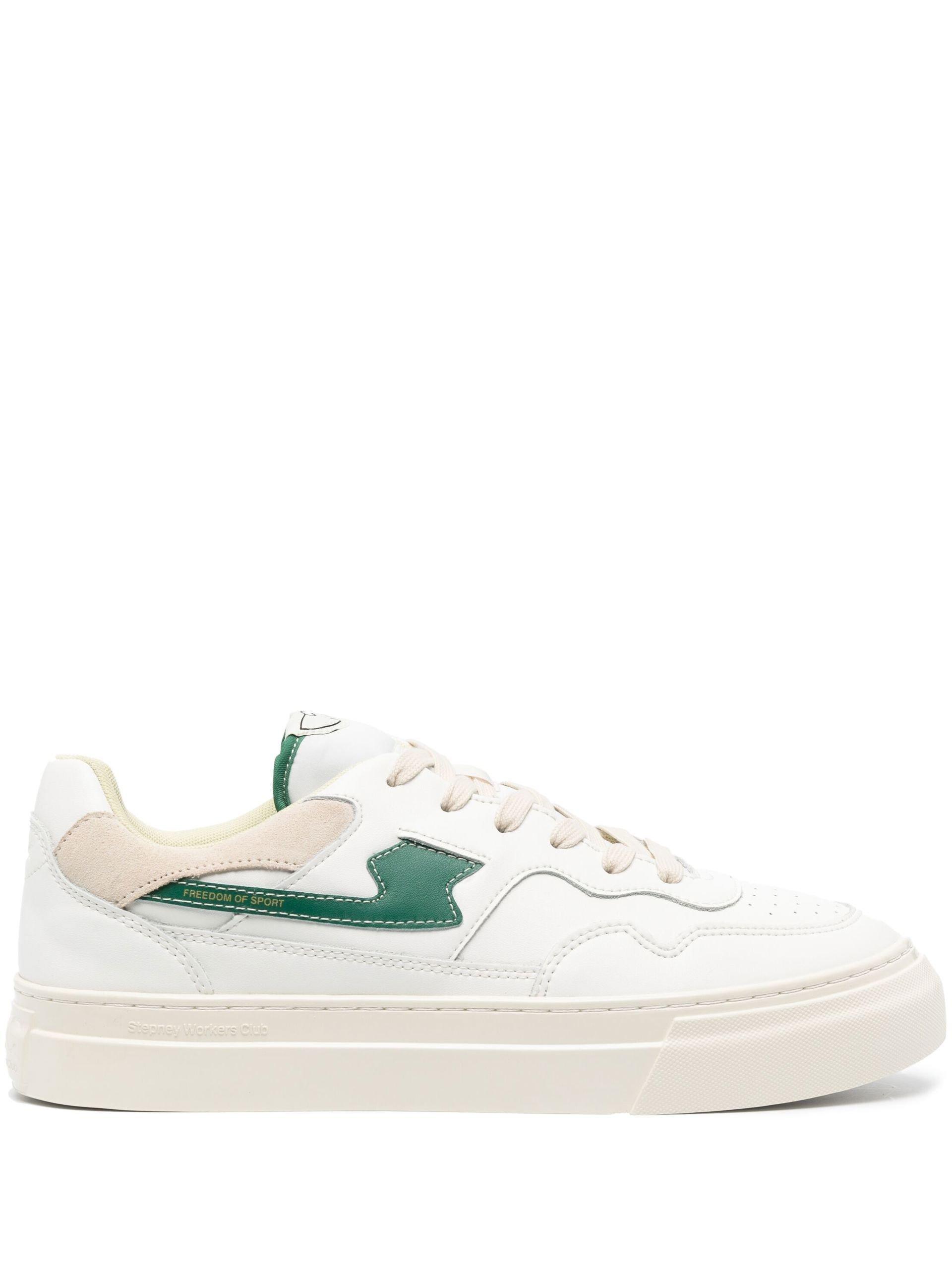 Stepney Workers Club Pearl S-strike Leather Sneakers in White for Men ...