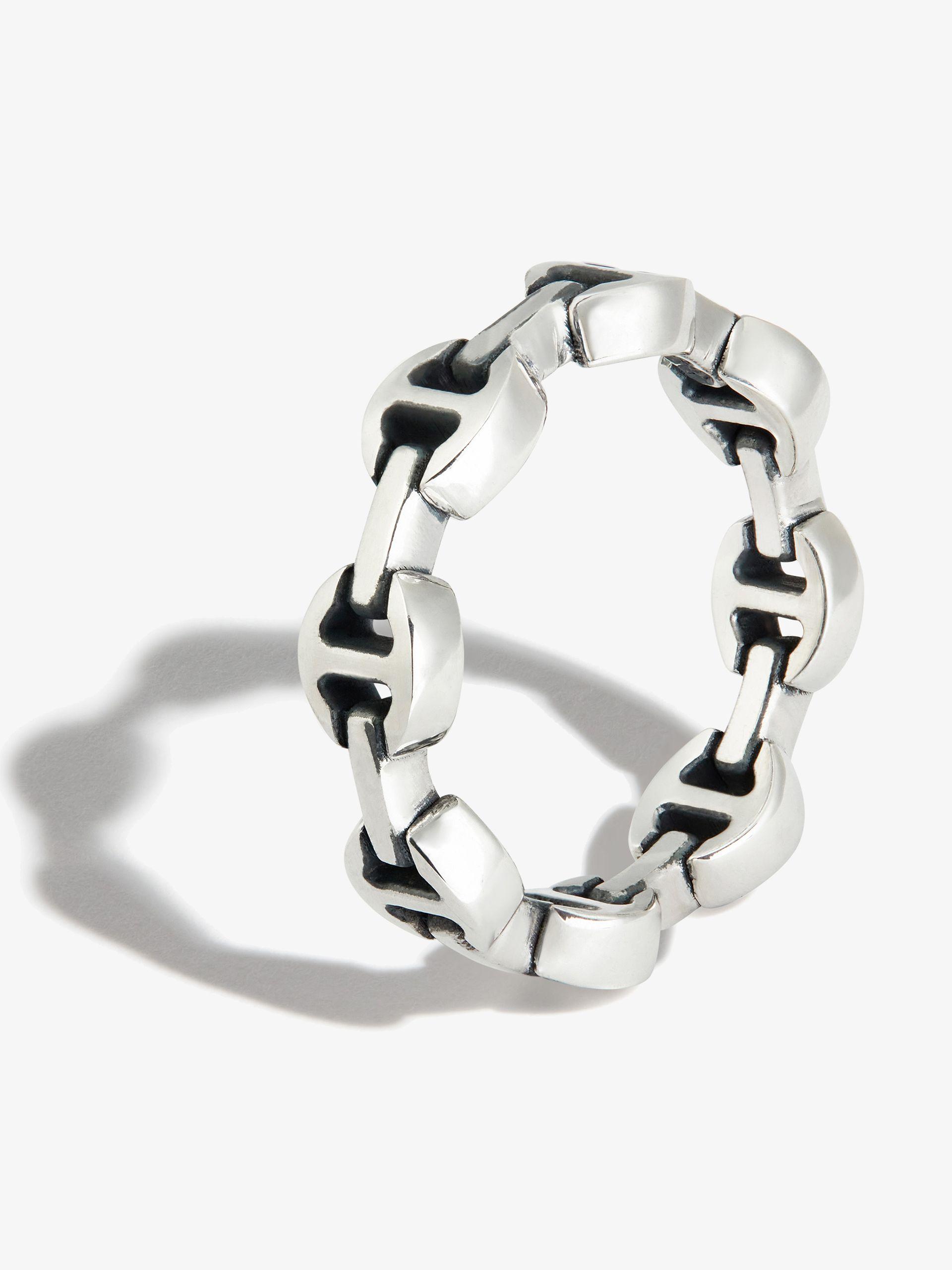 Hoorsenbuhs Sterling Dame Tri-link Ring in Metallic for Men | Lyst