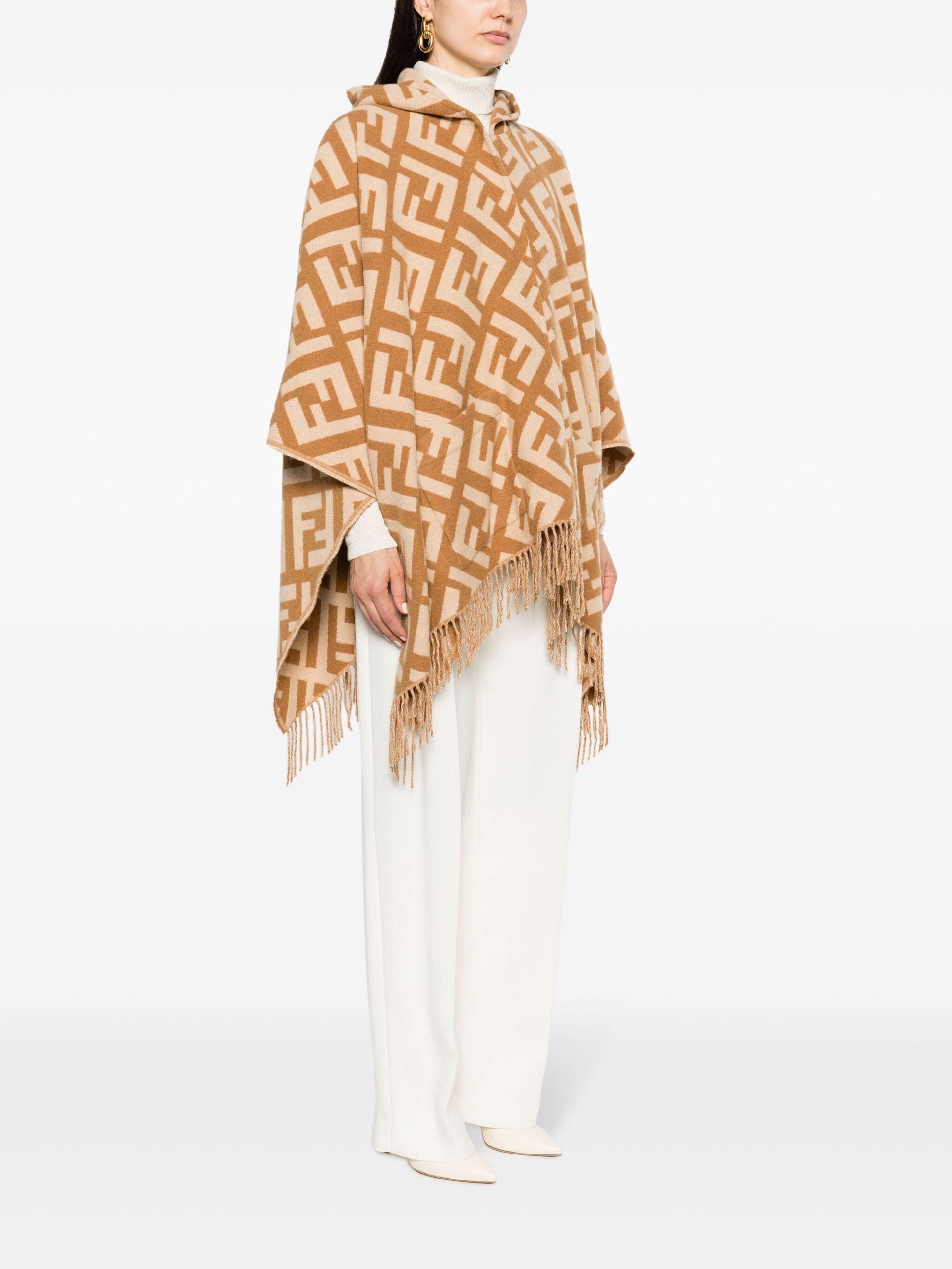 Fendi cheap poncho logo